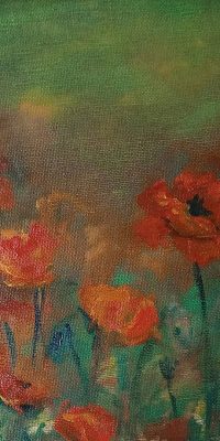 oil painting, poppies 01a