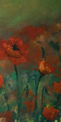 oil painting, poppies 01b