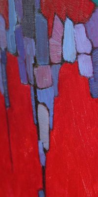 Abstract trees oil paintings