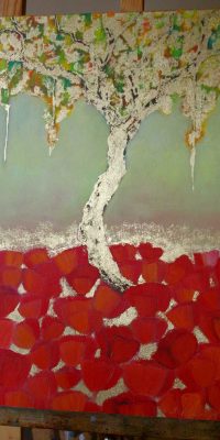 Abstract trees 2 40x60cm 001