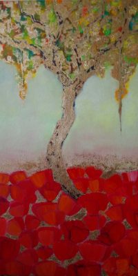 Abstract trees 2 40x60cm 005