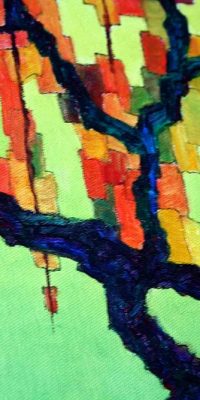 Abstract trees 3 50x60cm 002