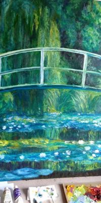 Copy Claude Monet, Jjapanese Bridge 1b