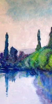 Copy Claude Monet, Morning on the Seine, near Vetheuil 1b