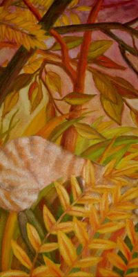 Inspiration by Henri Rousseau, Surprised! 1a