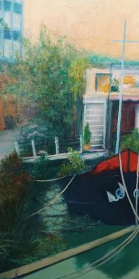 oil painting kew bridge london 3