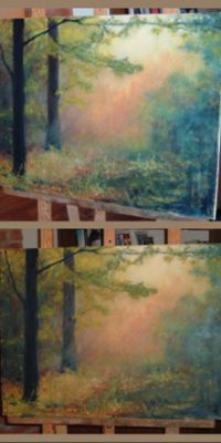 Landscape oil painting