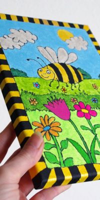 Painting for children Bee 20x30 cm 2016 01