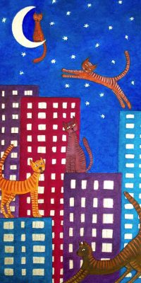Painting for children Cats 40x60 cm 2013 01