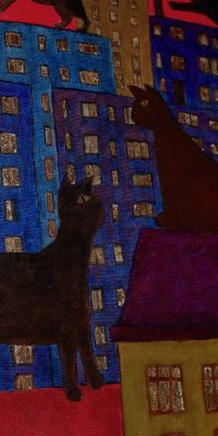 Painting for children Cats 60x80 cm 2010 03