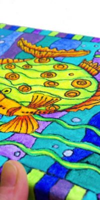 Painting for children Fish 20x30 cm 2016 01