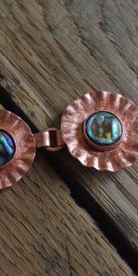 copper jewelry with paua shell 01a