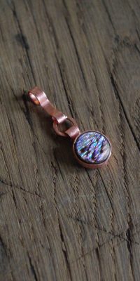 copper jewelry with paua shell 01h