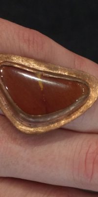 copper ring with red jasper 01a