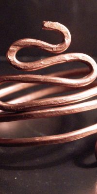 copper bracelet snake 01e