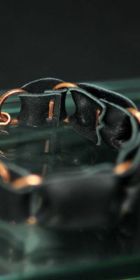 copper bracelet with leather 1b