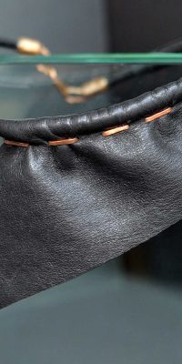 copper necklace with leather 1b