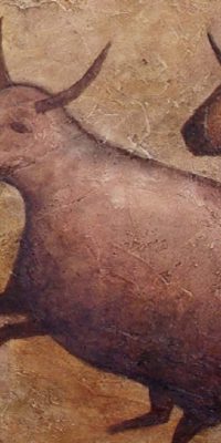 oil painting Primal Nostalgia 01b