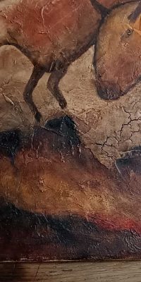 oil painting Primal Nostalgia 01e